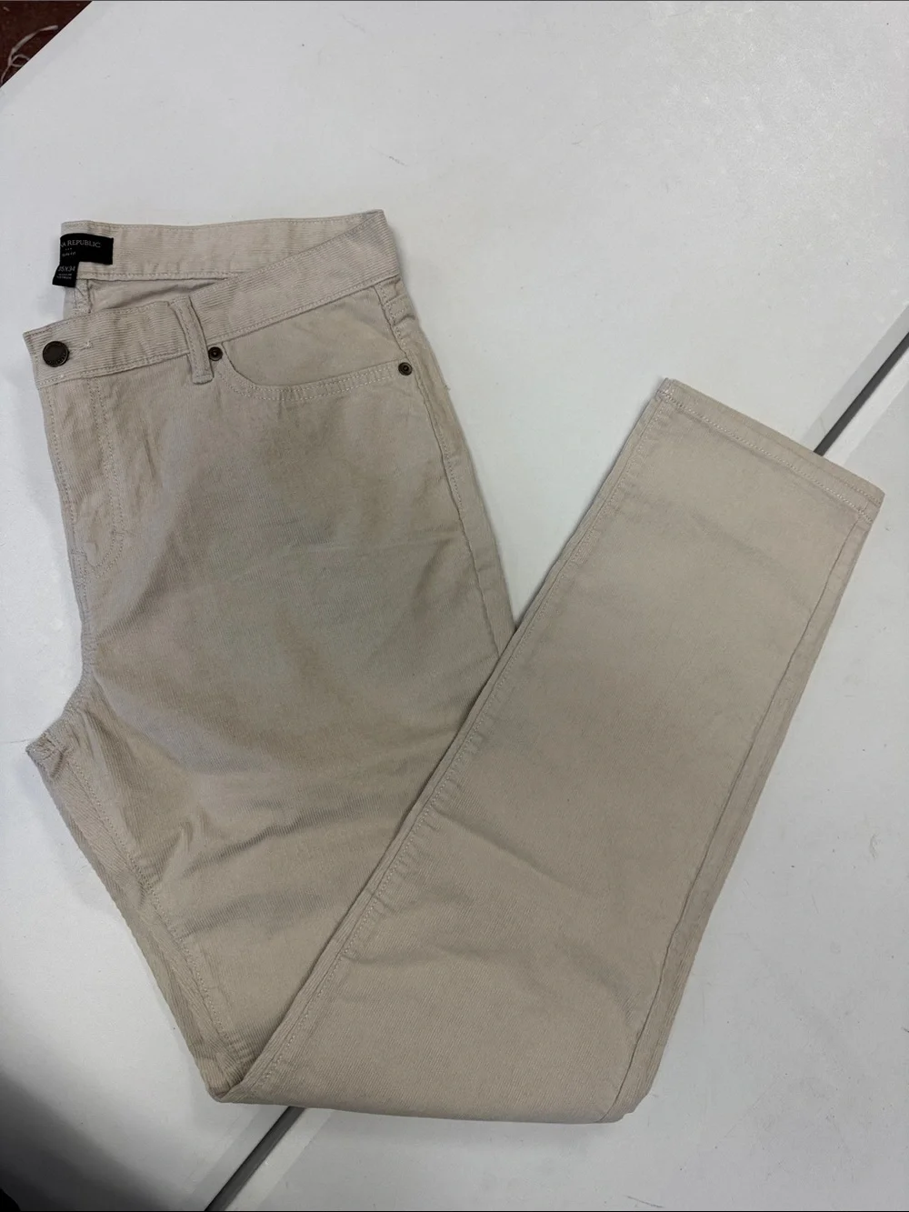 Banana Republic Men's Corduroy Pants in Beige 35x34